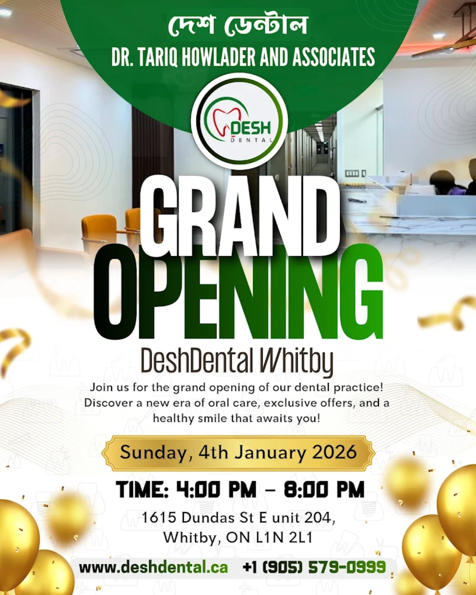 Desh Dental Clinic Whitby - Professional dental services including family and emergency care