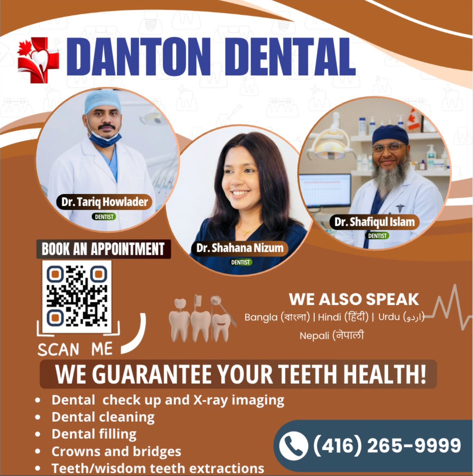 Danton Medical Clinic and Danton Dental grand opening poster